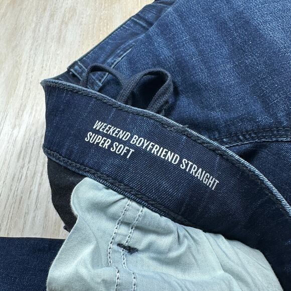 Torrid Weekend Boyfriend Straight Super Soft Stretch Blue Denim Jeans Casual 1R - Picture 10 of 14